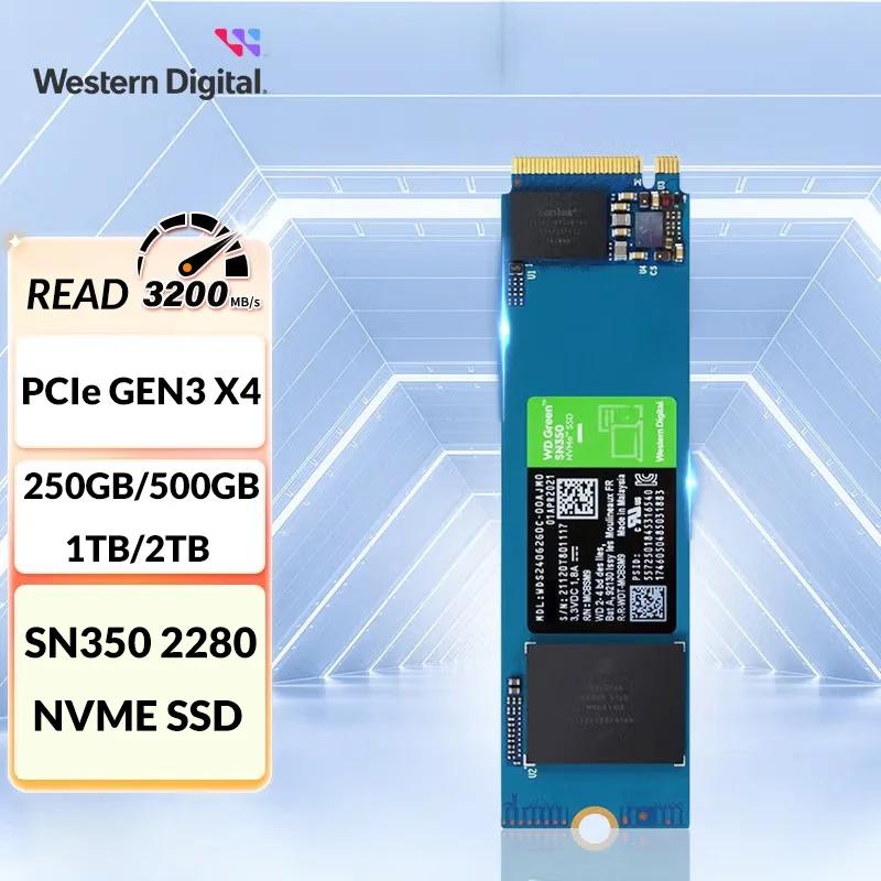   WD ׸ 2280 ̺, Ʈ ̴ PC Ʈ ǻͿ, SN350, 1TB, 2TB, 250G, 500G NVMe SSD PCIe 3.0X4, M.2